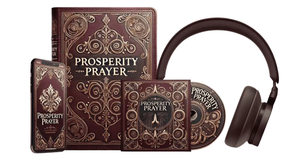 Person accessing the Prosperity Prayer sign in portal on a smartphone.